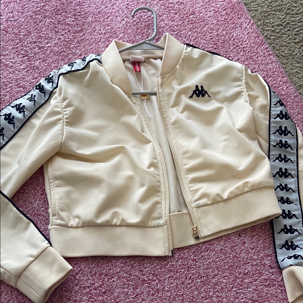 Kappa Cream and Black Women's Jacket